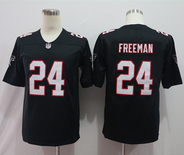 Men's Atlanta Falcons Devonta Freeman #24 Black Jersey